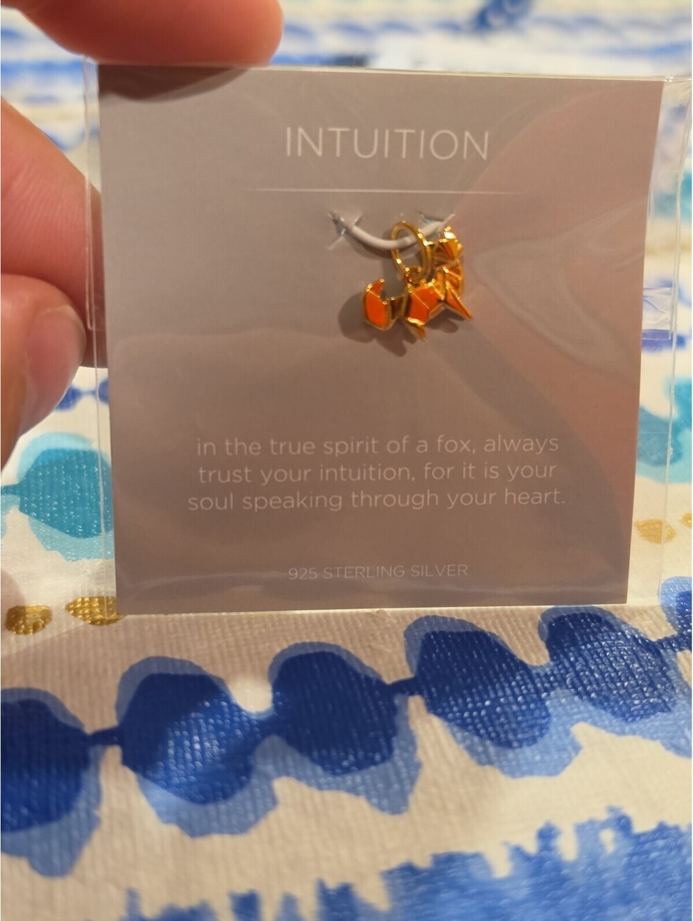 Origami Owl Core Fox Intuition Vintag Gold NEW Necklace Charm Bracelet Crystal